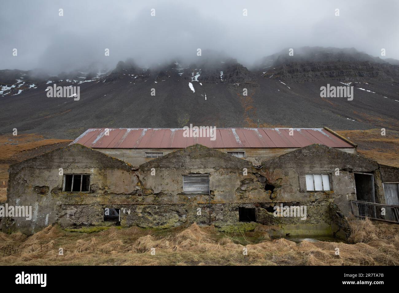 Skjaldvarafoss, Vestfirdir, Islanda Foto Stock