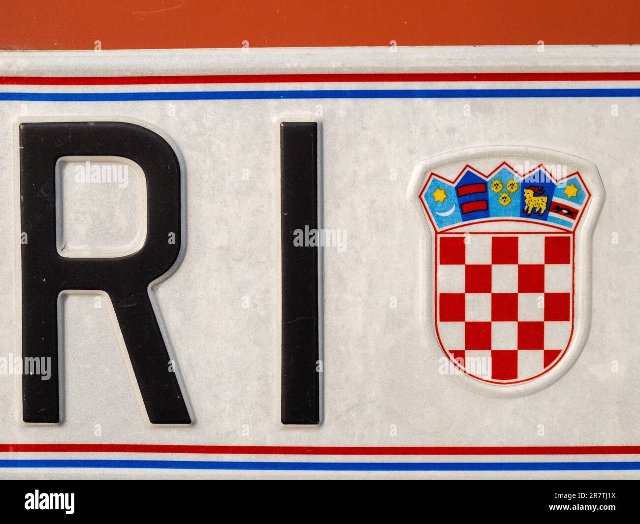 Croatian license plate immagini e fotografie stock ad alta risoluzione -  Alamy
