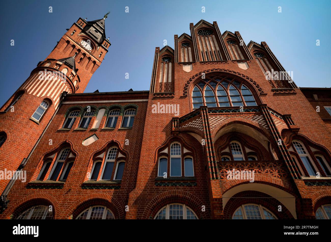 Municipio, Brick Gothic, Old Town, Koepenick, Berlino, Germania Foto Stock