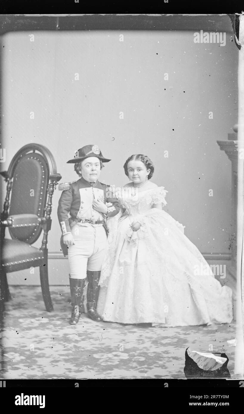 Charles e Lavinia Stratton 1860-1870 Foto Stock