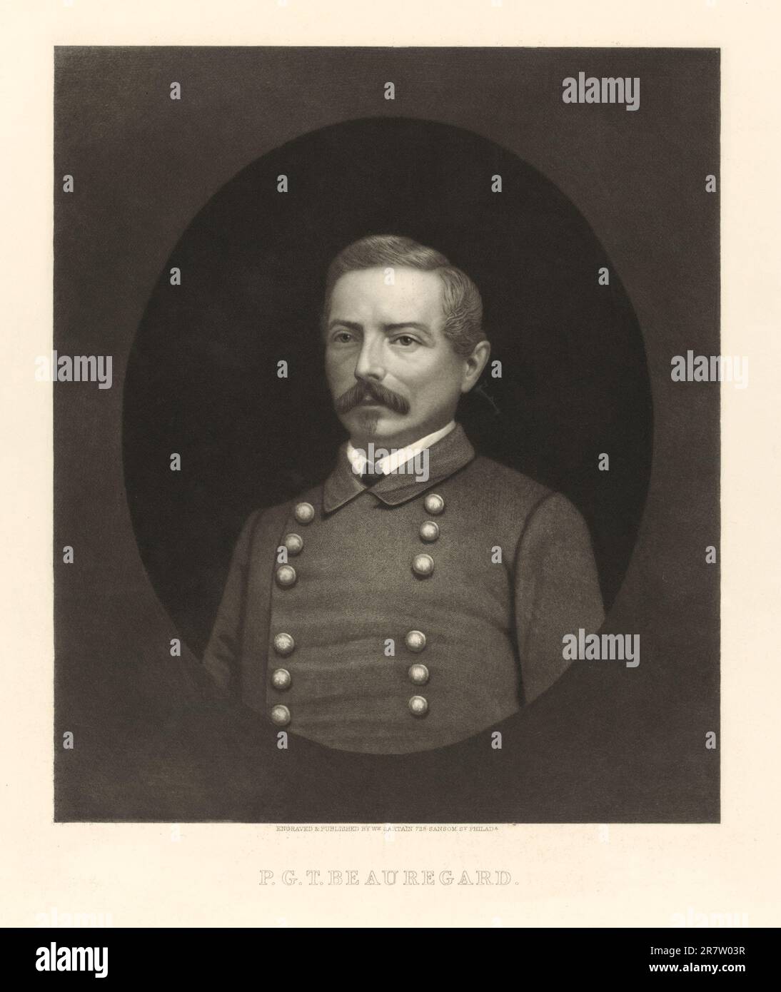 Pierre Gustave Toutant Beauregard 1866 Foto Stock