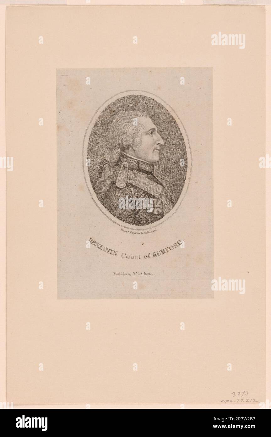 Benjamin Thompson 1798 Foto Stock