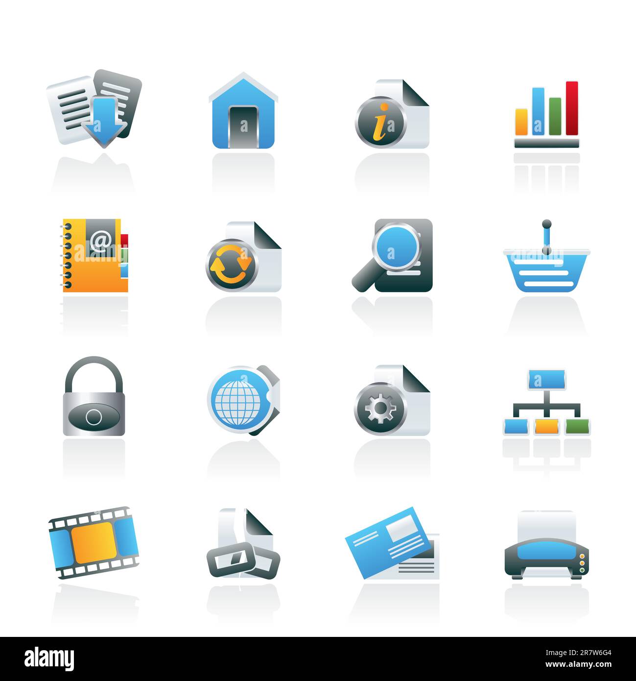 Il sito Web e Internet icone - vettore icona impostare Illustrazione Vettoriale
