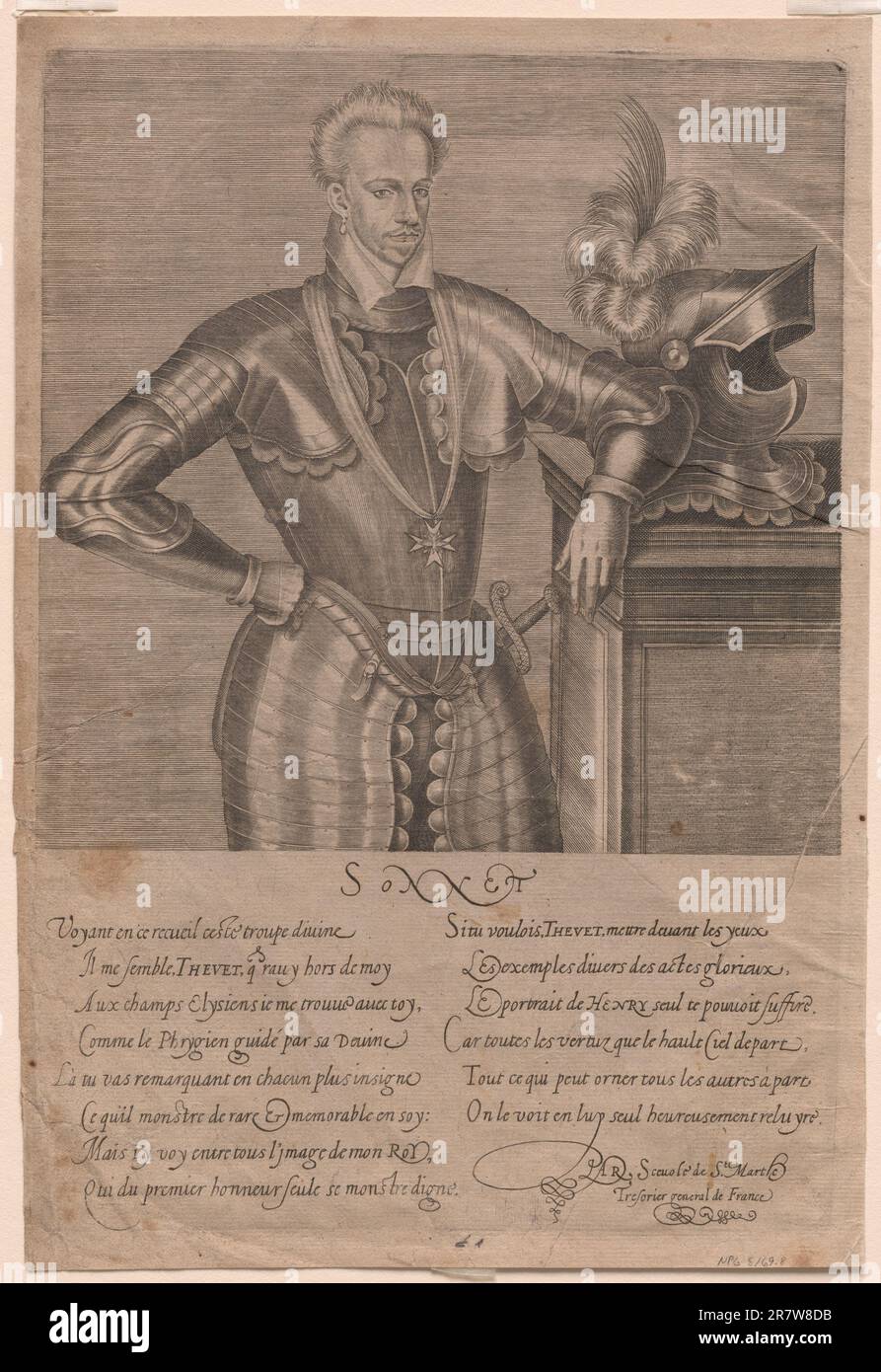 Enrico III 1584 Foto Stock