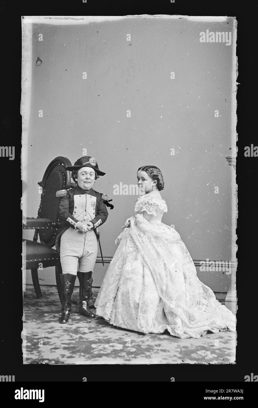 Charles e Lavinia Stratton 1860-1870 Foto Stock