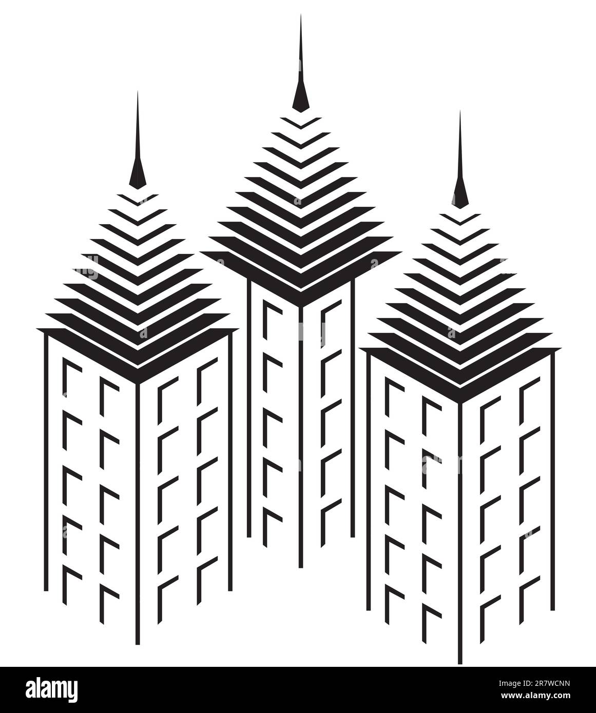 Casa o mercato immobiliare di un logotipo o icona. Elemento di progettazione vettoriale. Illustrazione Vettoriale