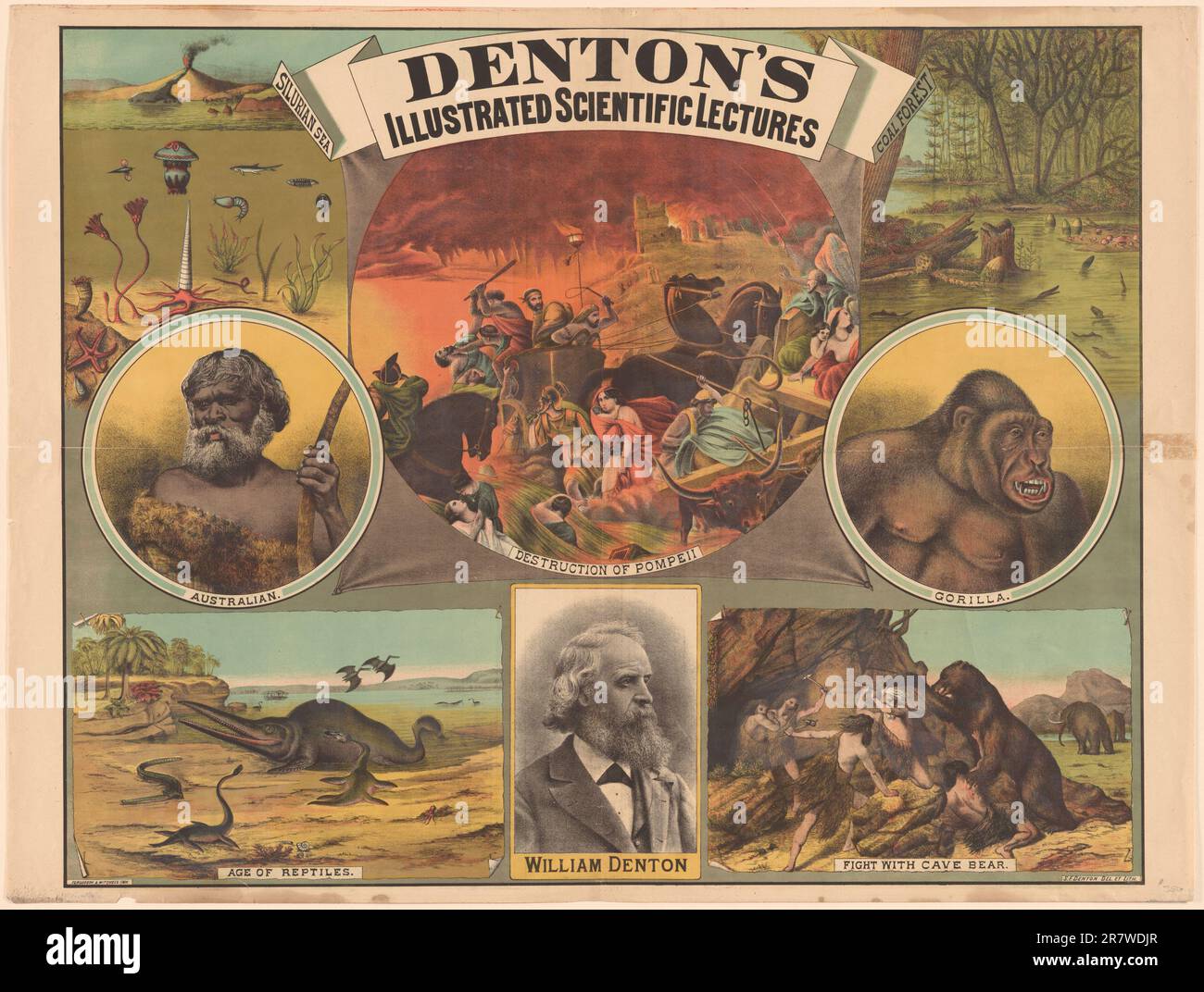 William Denton 1870 Foto Stock