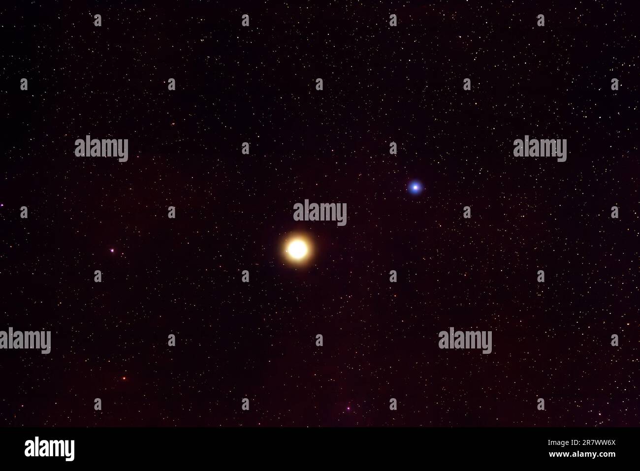 Cielo stellato sul deserto di Atacama in Cile Foto Stock