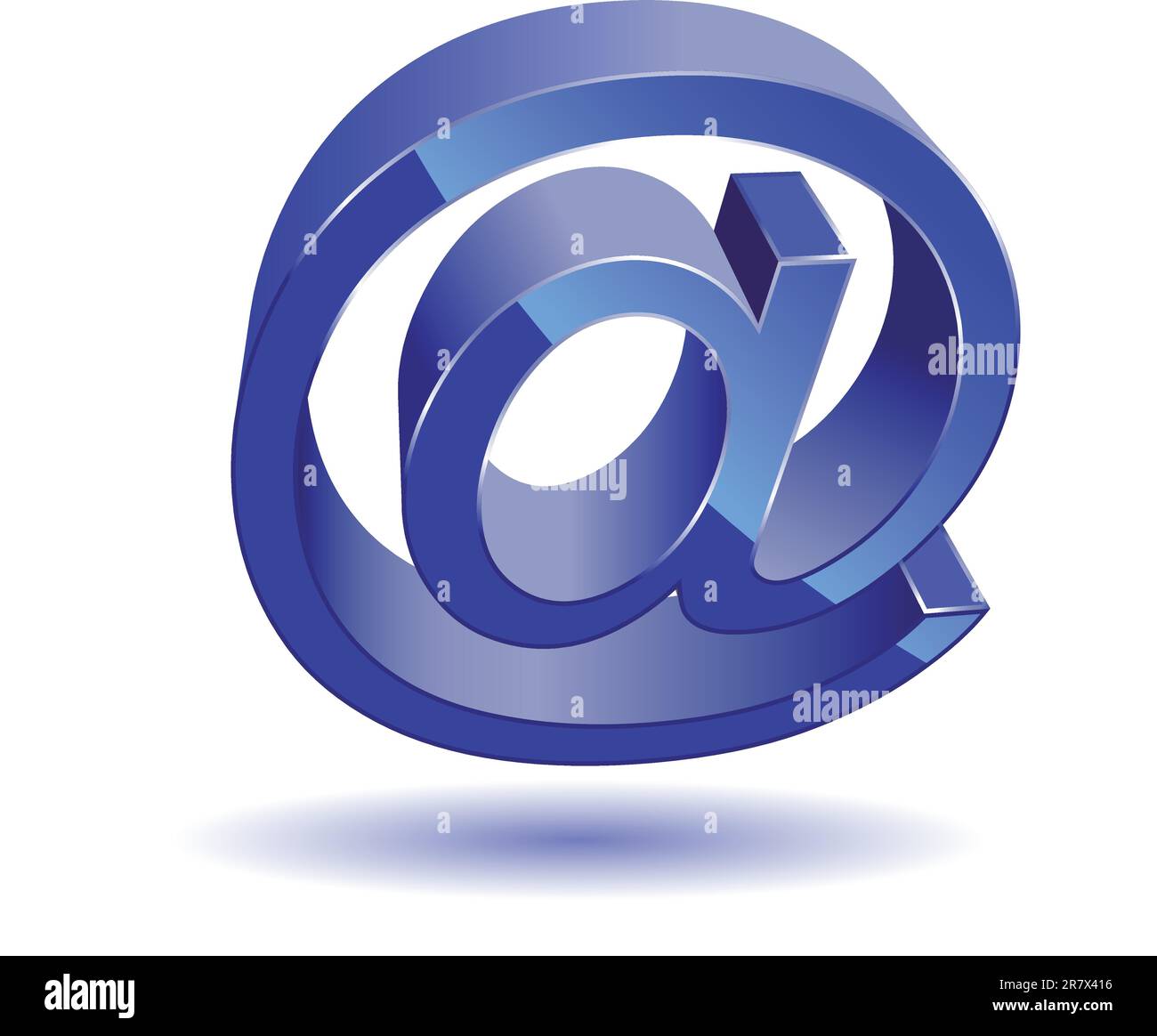 Icona blu e-mail Illustrazione Vettoriale