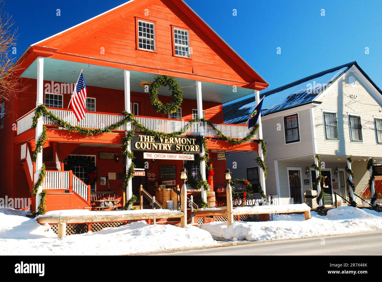 Negozio di campagna del Vermont a Natale a Grafton Foto Stock