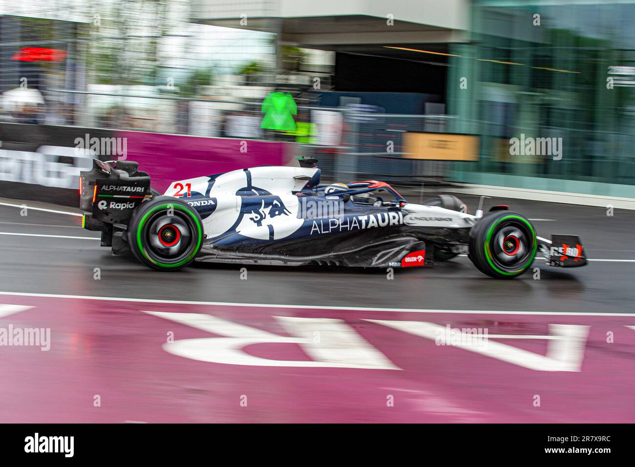 Nyck De Vries (NED) - Scuderia AlphaTauri durante la sessione di qualificazione di sabato 17th giugno - FORMULA 1 PIRELLI GRAND PRIX DU CANADA 2023 - dal 15th al Foto Stock