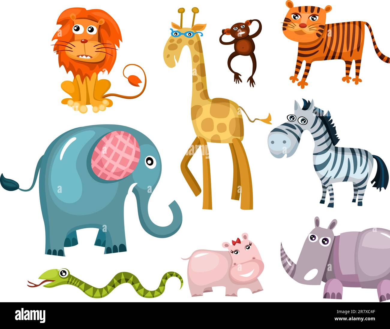 insieme dell'animale Illustrazione Vettoriale