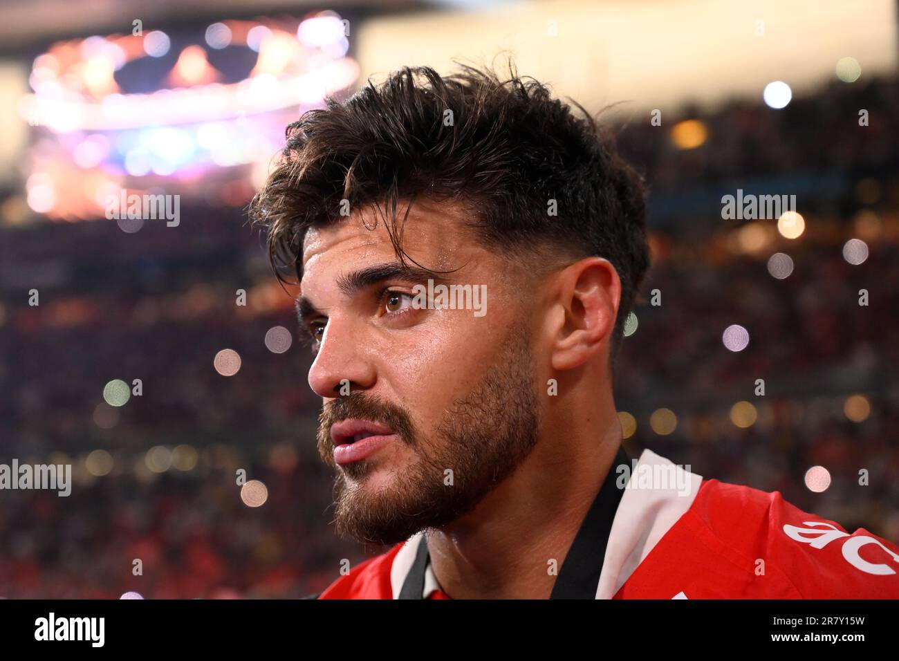 Saint Denis, Francia. 18th giugno, 2023. Julien Mattia/le Pictorium - finale di rugby Top 14 tra Stade Toulousain e Stade Rochelais - 18/6/2023 - Francia/Seine Saint Denis/Saint-Denis - Ritratto di Romain n'Tamack durante la finale Top 14 tra Stade Toulousain e Stade Rochelais allo Stade de France di Parigi il 17 giugno 2023. Credit: LE PICTORIUM/Alamy Live News Foto Stock