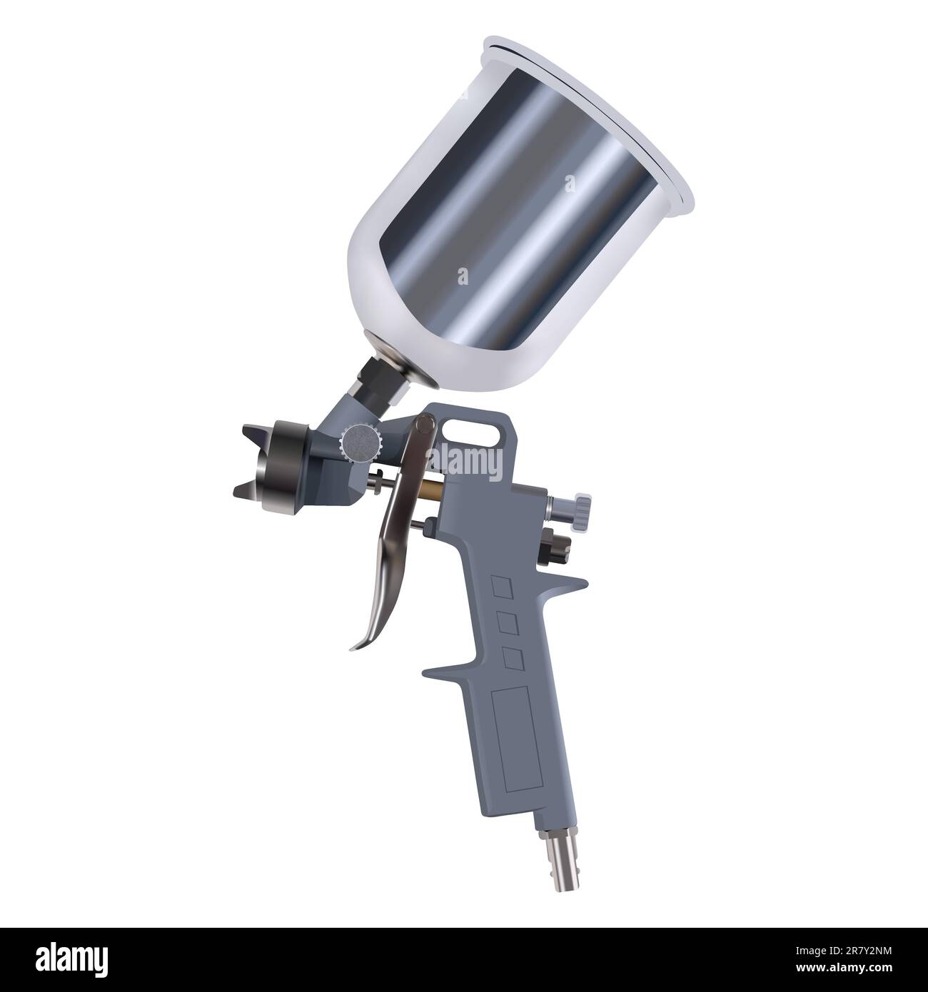 Pistola a spruzzo isolata su sfondo bianco Illustrazione Vettoriale