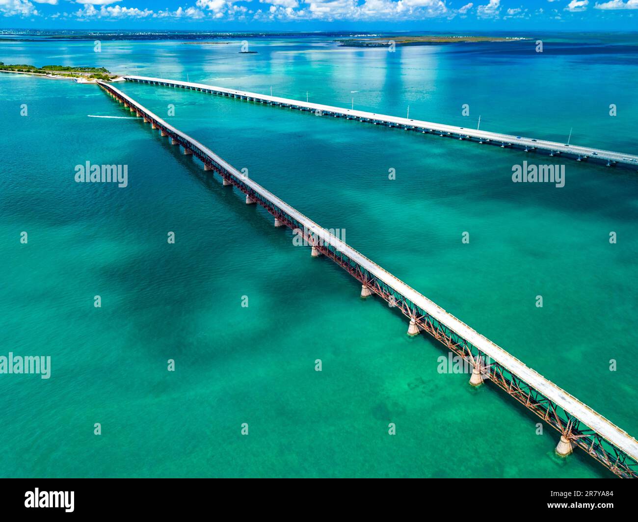 Bahia Honda State Park - Calusa Beach, Florida Keys - costa tropicale con spiagge paradisiache - USA Foto Stock
