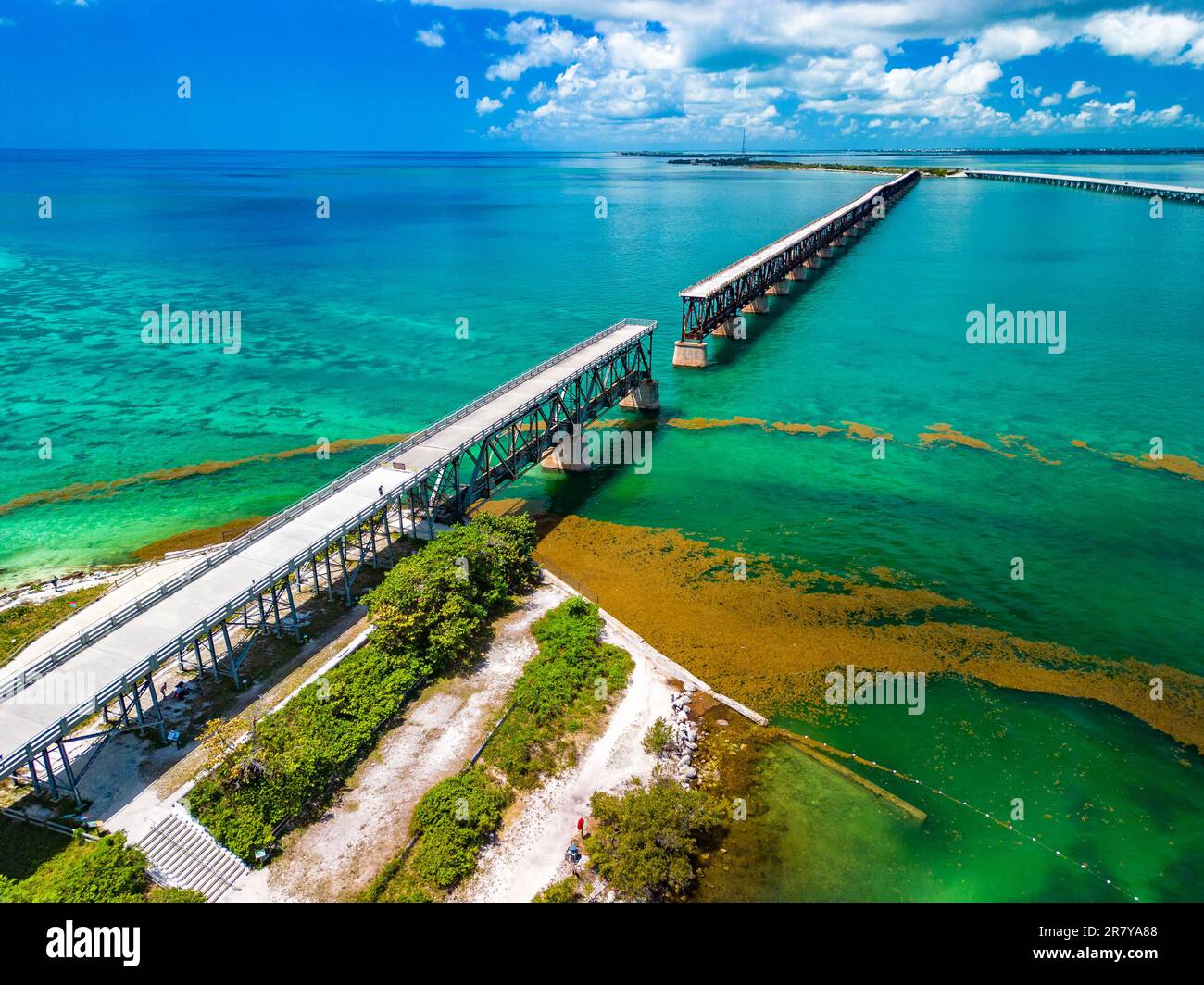Bahia Honda State Park - Calusa Beach, Florida Keys - costa tropicale con spiagge paradisiache - USA Foto Stock