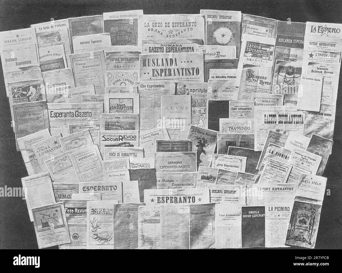 Periodici di Espirantista del 20th ° secolo. Foto scattata nel 1911. Foto Stock