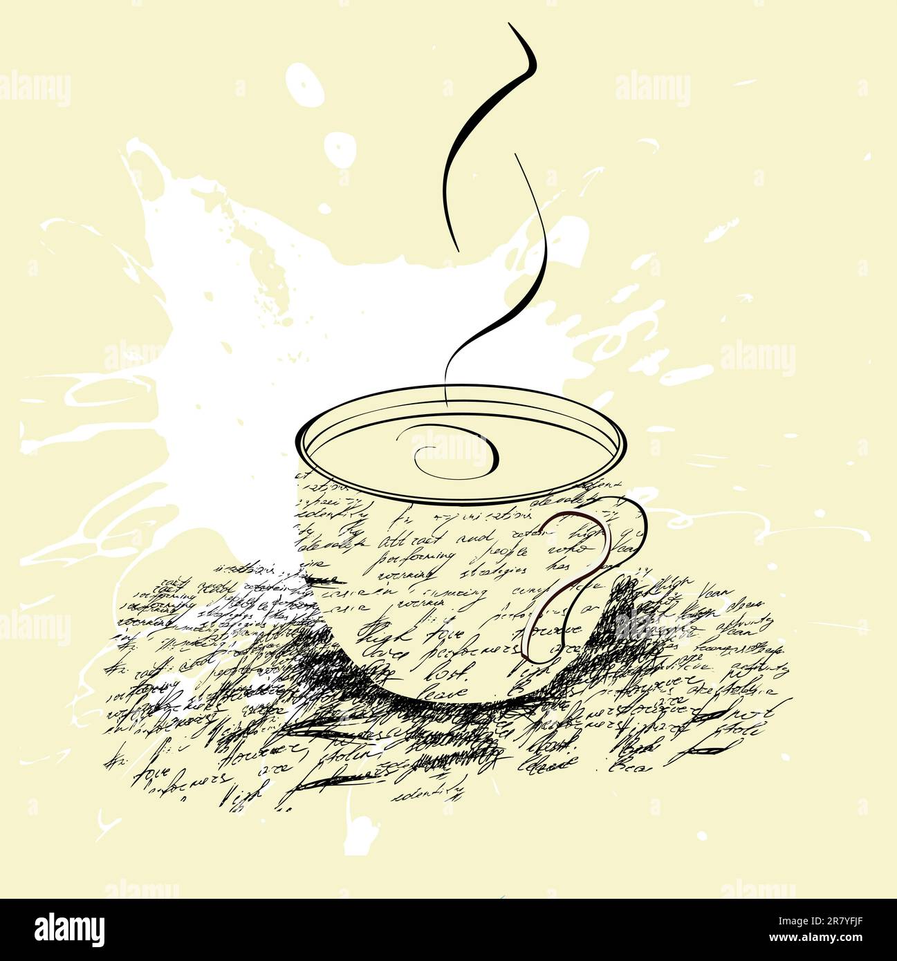 Una tazza di caffè Illustrazione Vettoriale