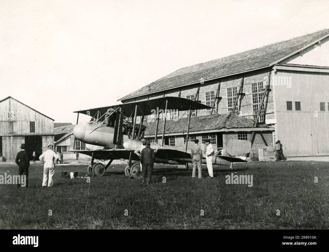 Aereo italiano Caproni CA.38, Italia 1910s Foto Stock