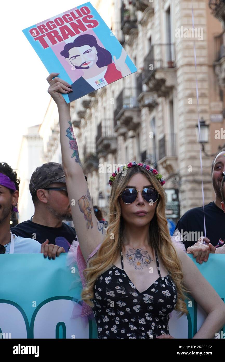 Catania Pride 2023 Polpo di Stato Foto Stock