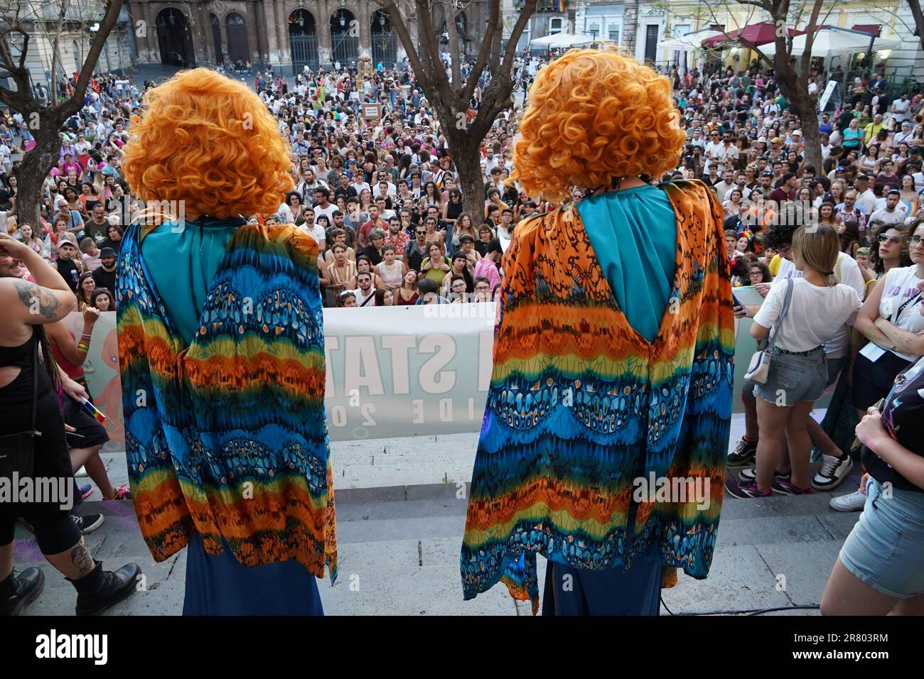 Catania Pride 2023 Polpo di Stato Foto Stock