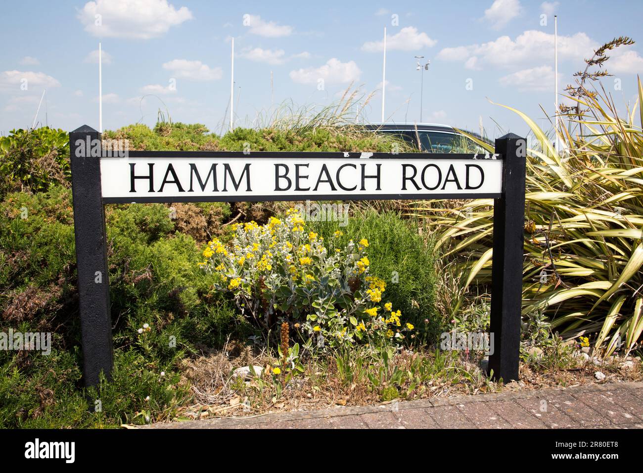 Hamm Beach Road, Portland Foto Stock