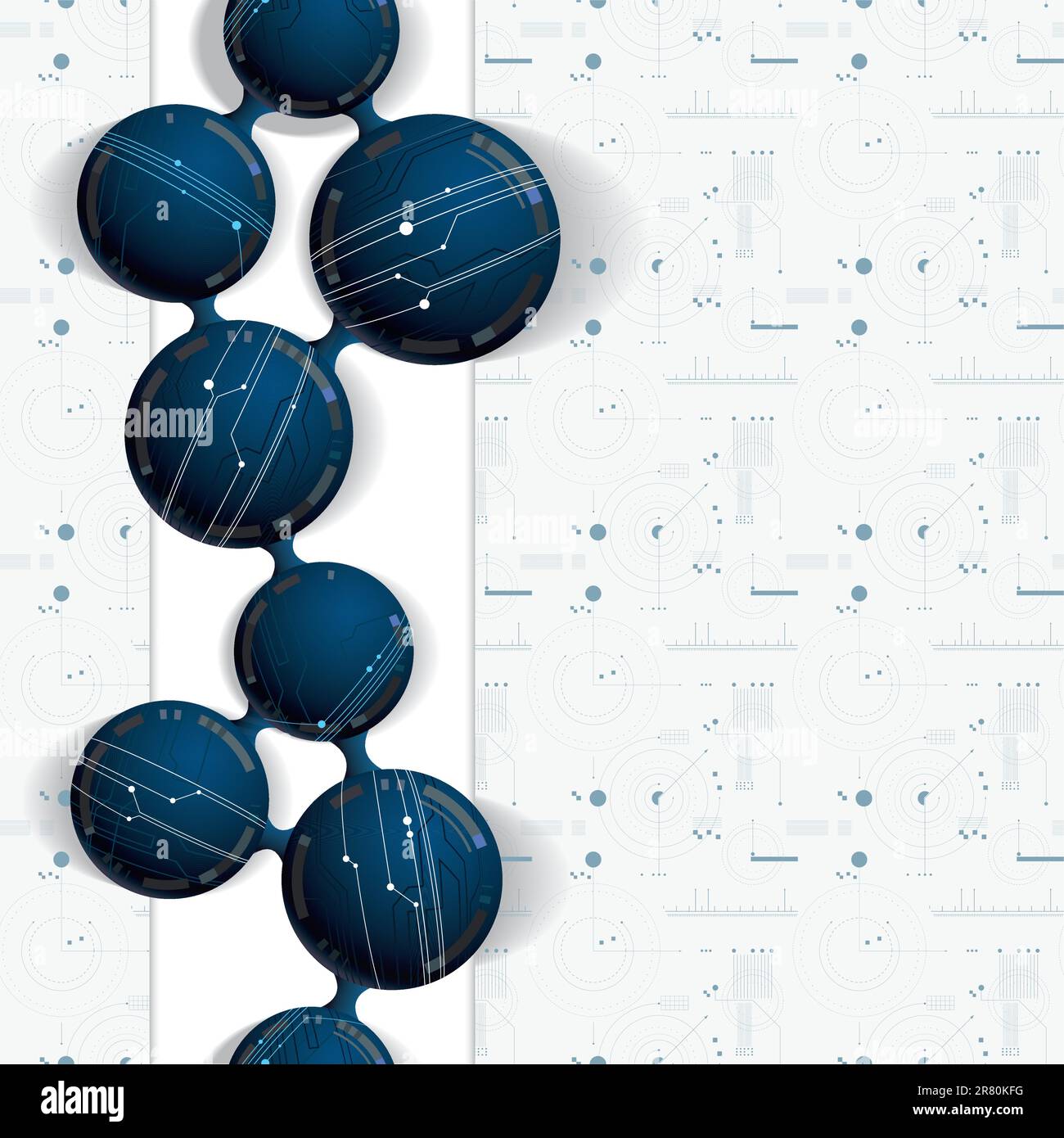 Tecnologia sfondo senza interruzioni, sfondo senza interruzioni o sfondo di progettazione di siti Web. Illustrazione Vettoriale