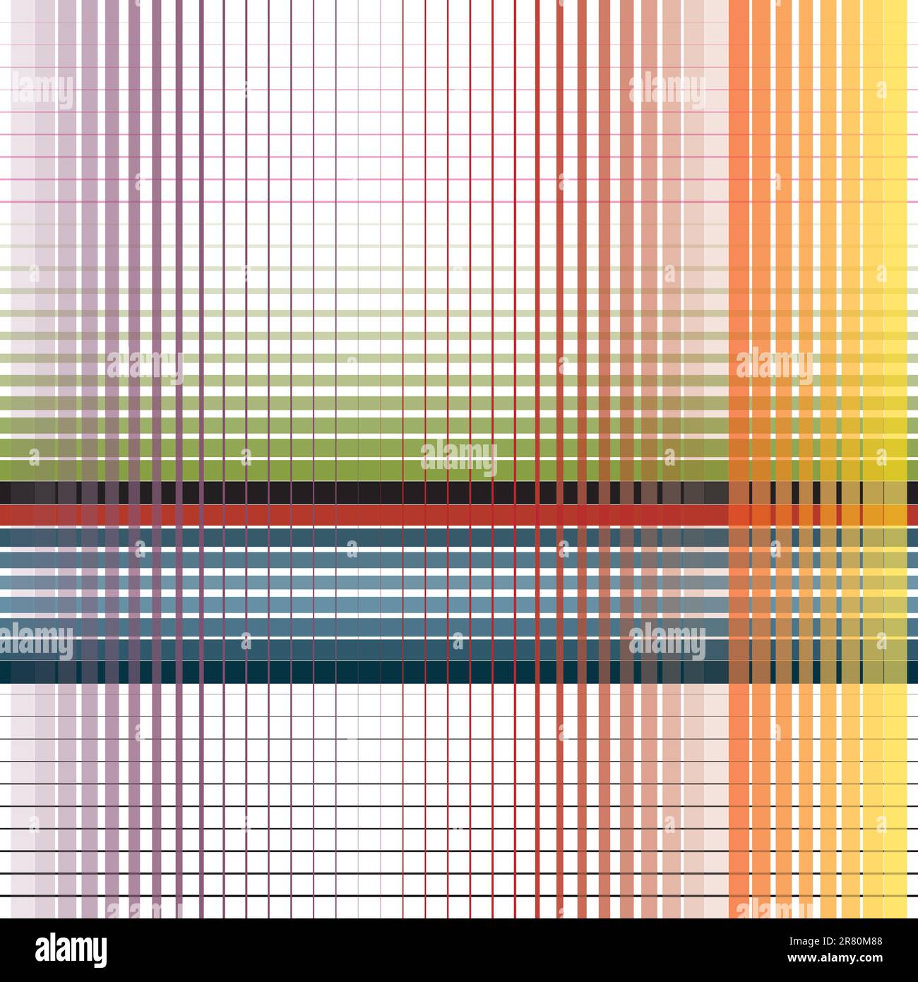 Abstract sottili strisce colorate su sfondo bianco Illustrazione Vettoriale