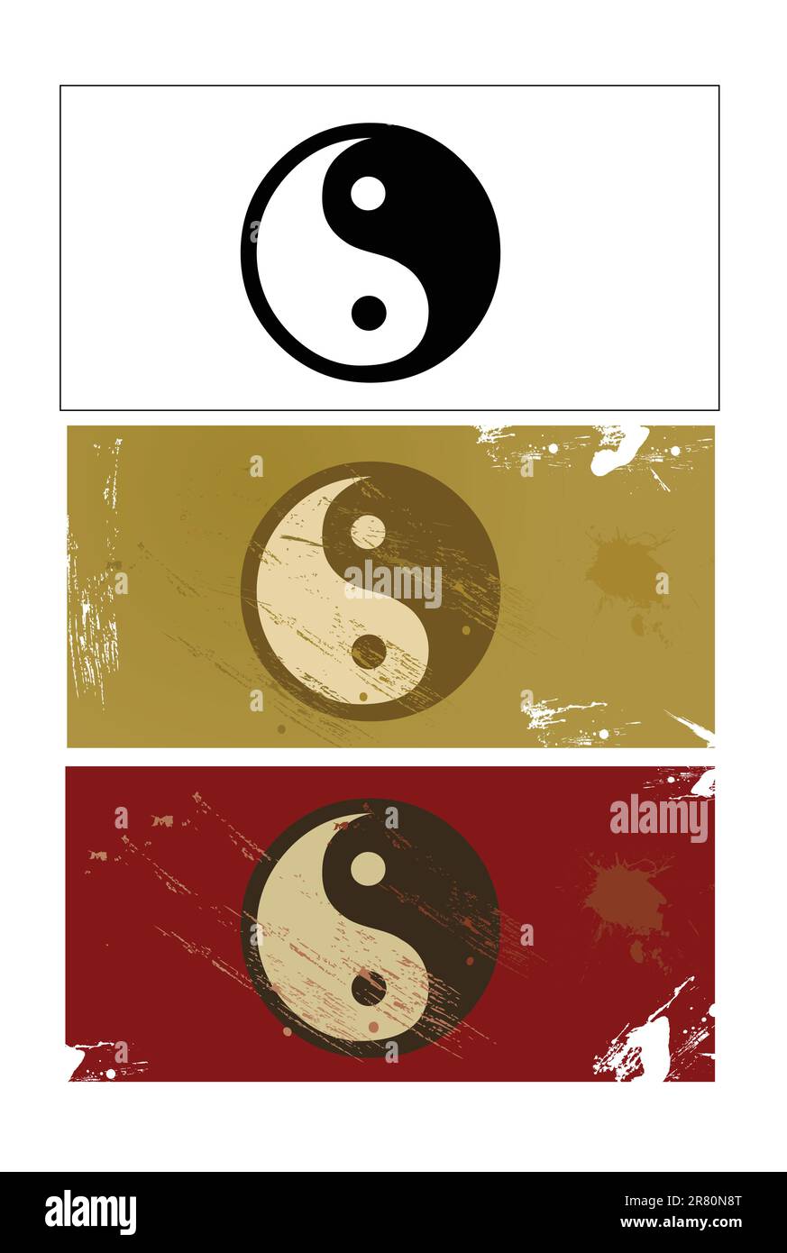 Yin e Yang vettore di segno Illustrazione Vettoriale