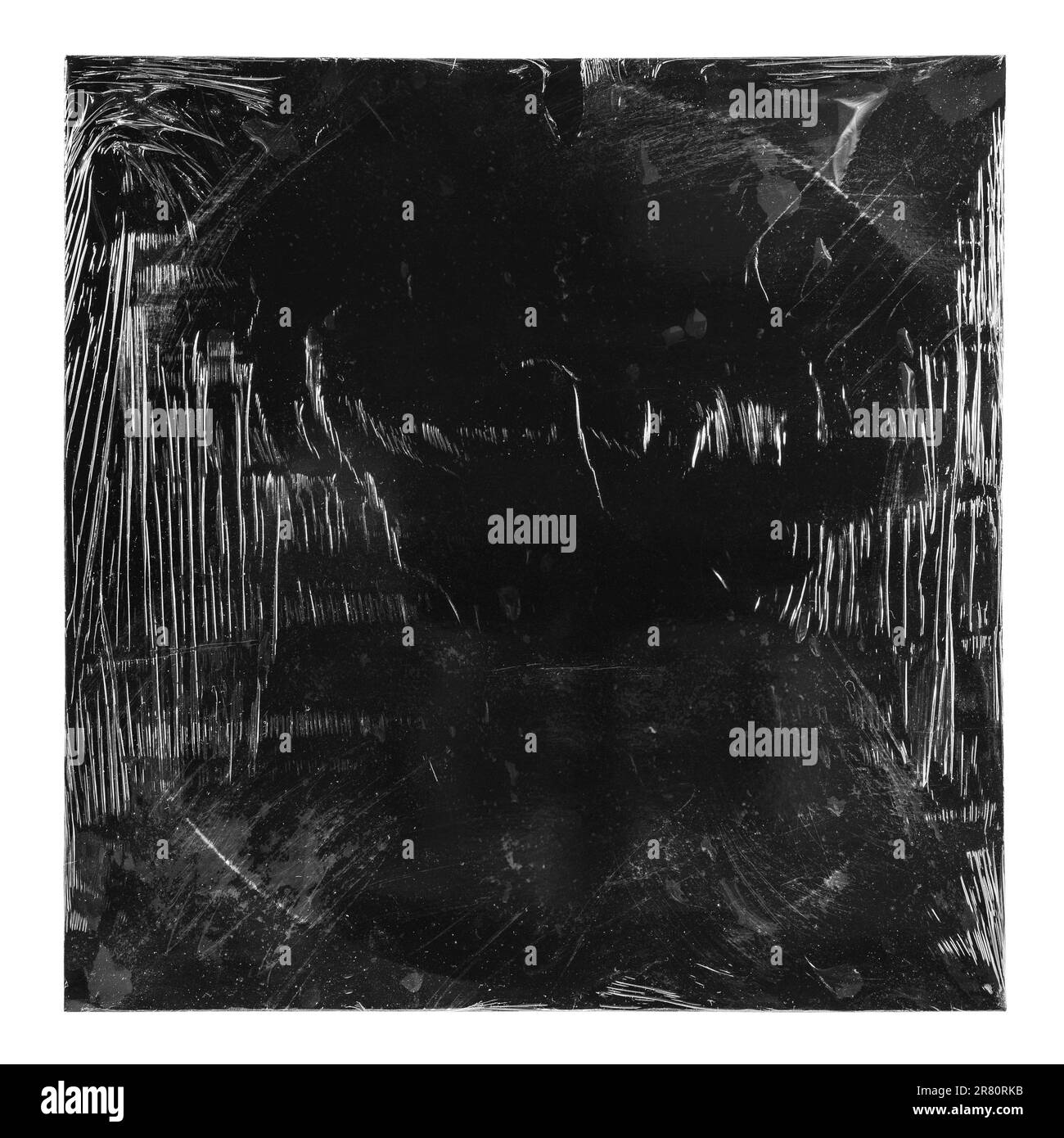 Copertina dell'album nera rivestita in plastica isolata su sfondo bianco con percorso di ritaglio Foto Stock