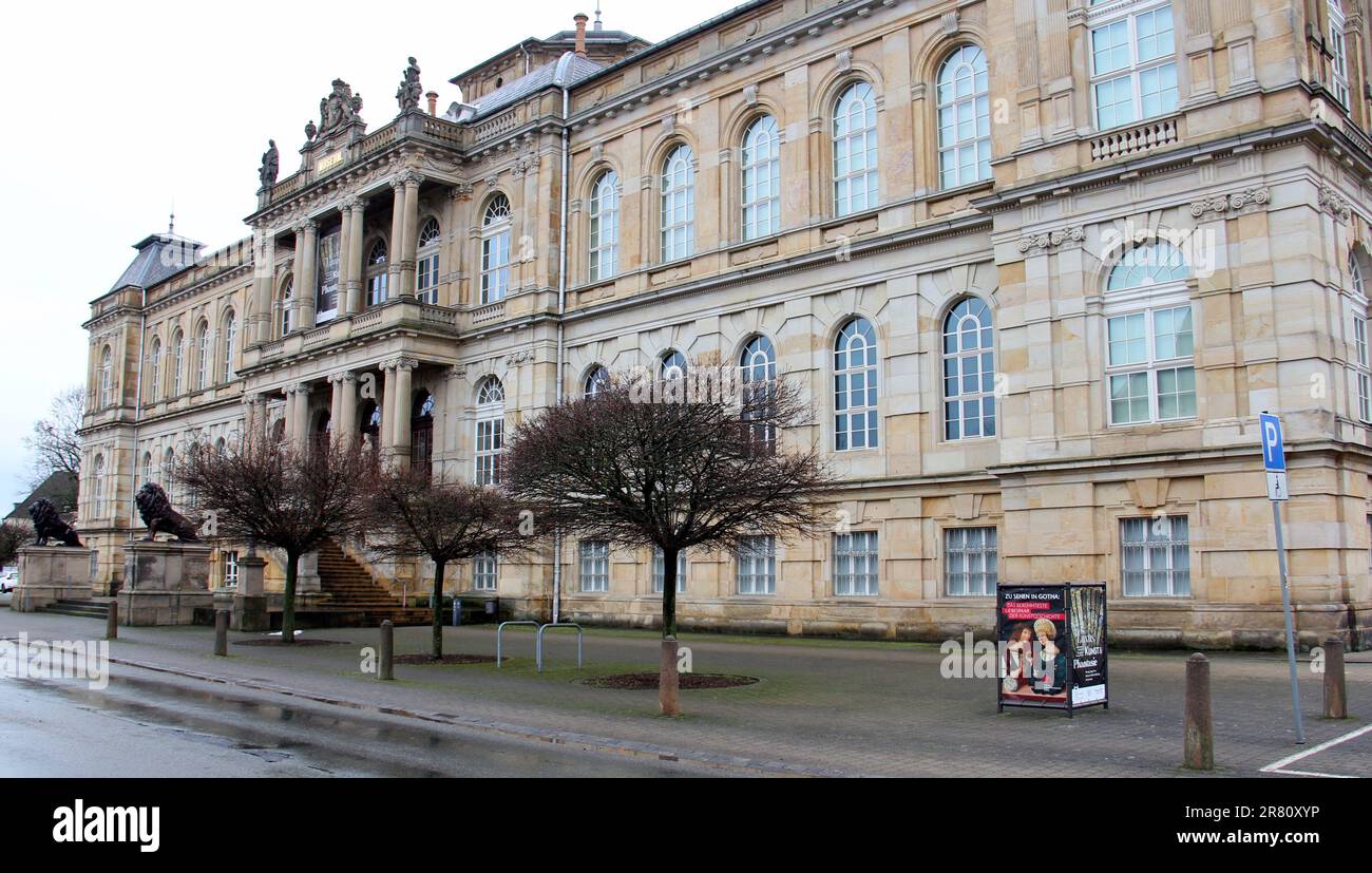 Museo Ducale, edificio della fine del XIX secolo che ospita la collezione d'arte, Gotha, Germania Foto Stock