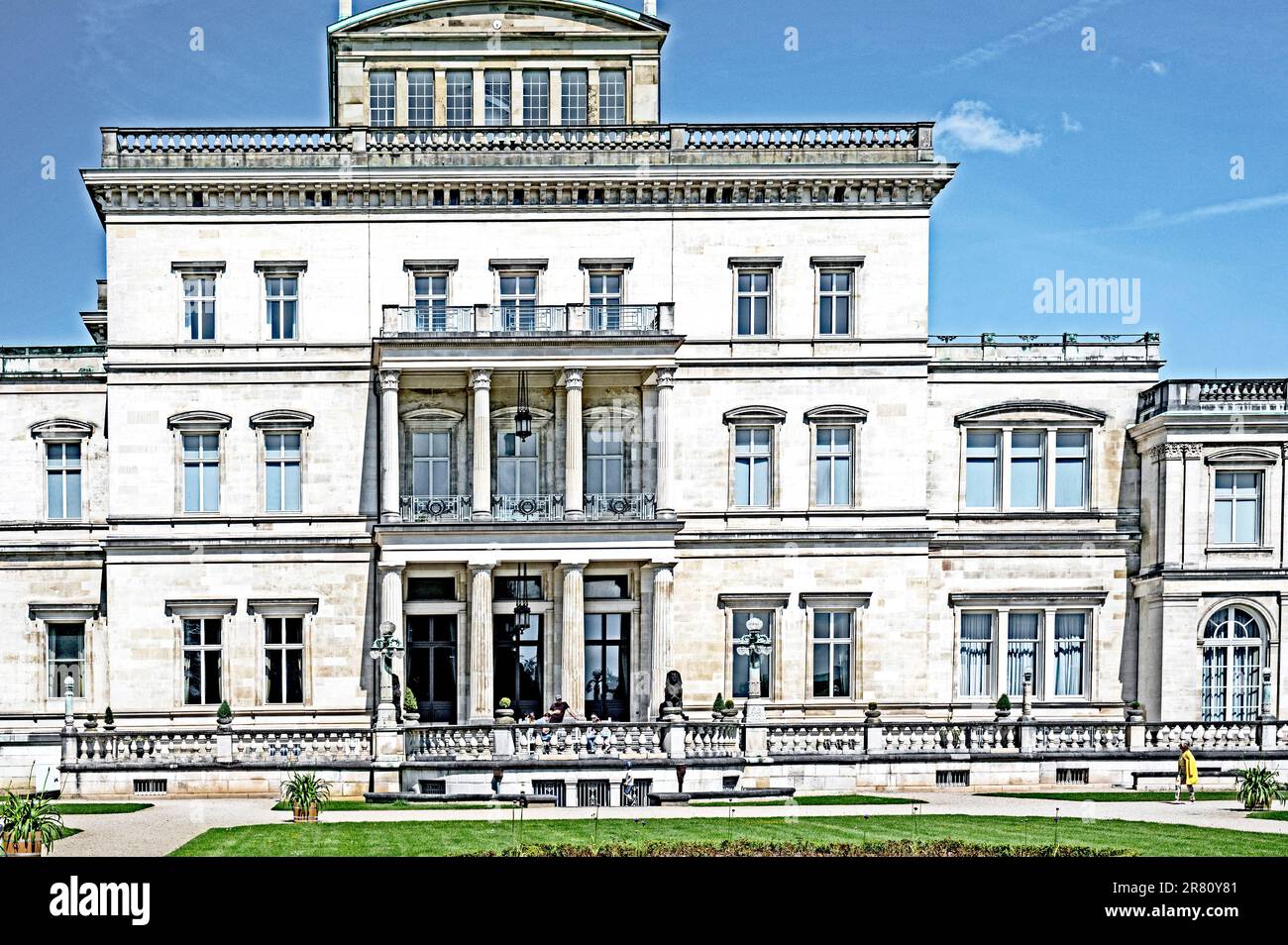 Essen: Villa Huegel (Ruhrgebiet, Nordrhein-Westfalen, Deutschland) Foto Stock