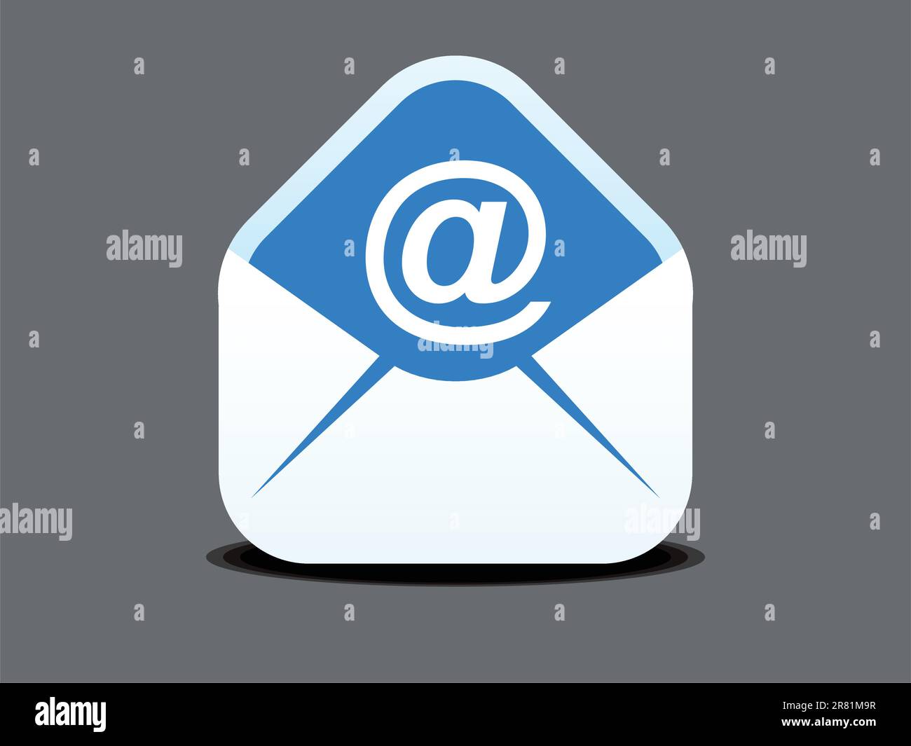 illustrazione vettore icona posta astratta Illustrazione Vettoriale