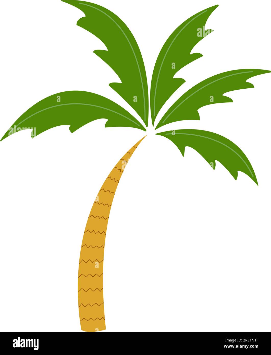 Immagine vettoriale grafica di una palma. Palm Illustrazione Vettoriale