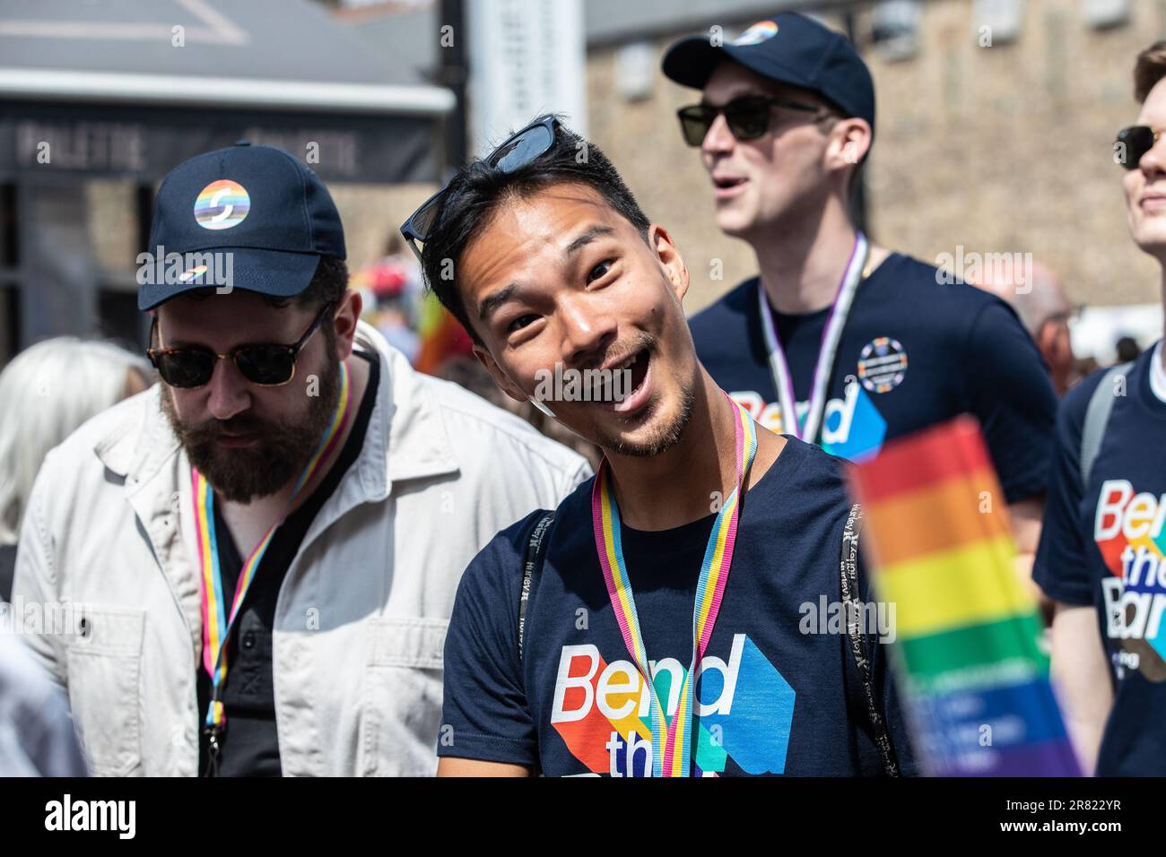 Pride March al Pride Cymru nel 2023 Foto Stock