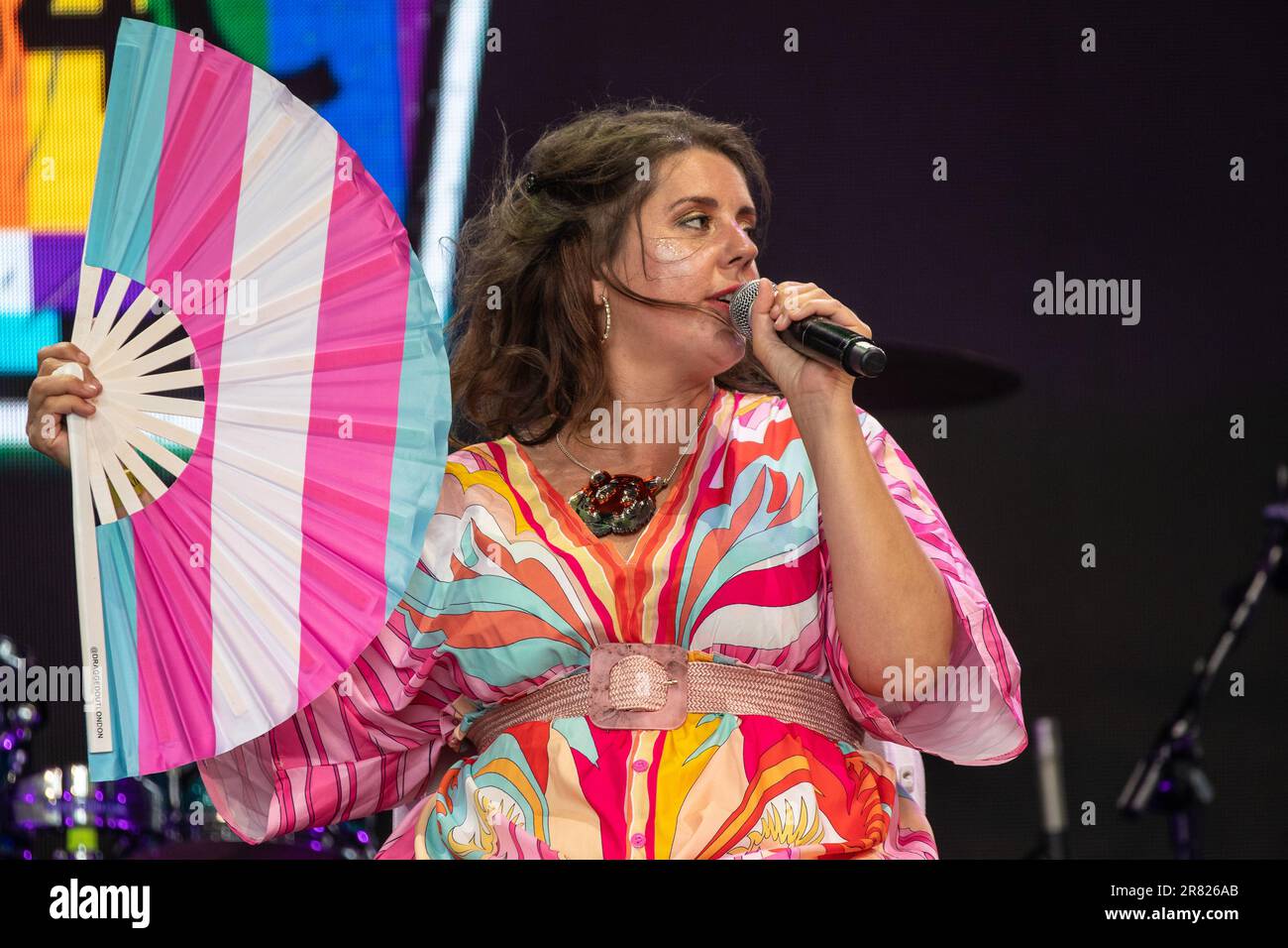 Pride Cymru Stage and Grounds 2023 Cardiff Foto Stock