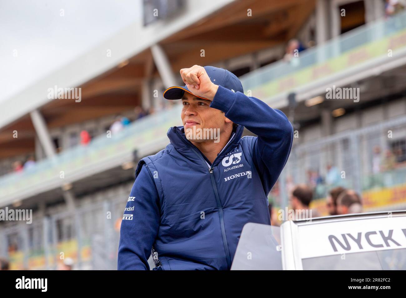 Nyck De Vries (NED) - Scuderia AlphaTauri durante la Pre-gara di domenica 18th giugno - FORMULA 1 PIRELLI GRAND PRIX DU CANADA 2023 - dal 15th al 18th giugno Foto Stock