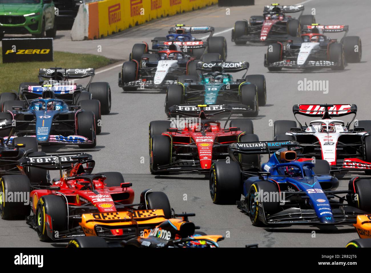 Durante il Gran Premio di Formula 1 Pirelli du Canada, 8th° round del Campionato del mondo di Formula uno 2023 dal 16 al 18 giugno 2023 sul circuito di Gilles Villeneuve, a Montreal, Canada Foto Stock