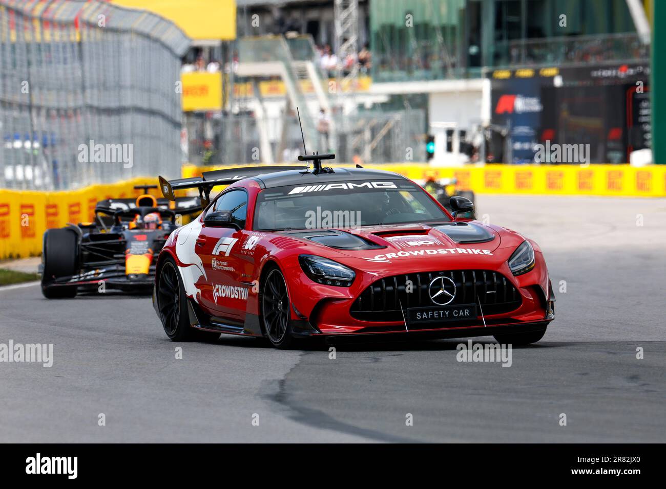 Durante il Gran Premio di Formula 1 Pirelli du Canada, 8th° round del Campionato del mondo di Formula uno 2023 dal 16 al 18 giugno 2023 sul circuito di Gilles Villeneuve, a Montreal, Canada Foto Stock