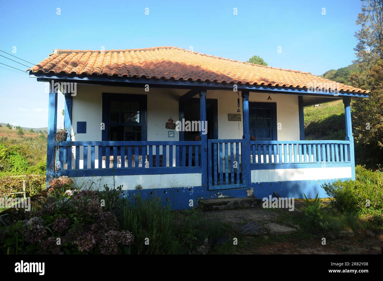 São José do Barreiro, 25 marzo 2023.Lajeado Farm, situato vicino all'ingresso del Parco Nazionale della Serra da Bocaina, nello stato di São Paulo, Brasile Foto Stock