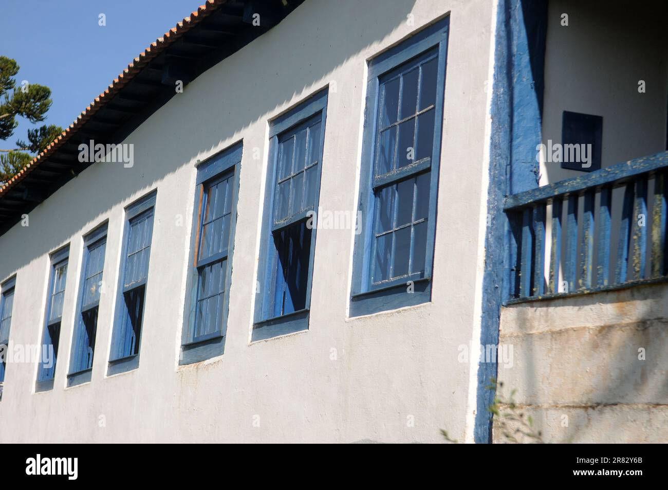 São José do Barreiro, 25 marzo 2023.Lajeado Farm, situato vicino all'ingresso del Parco Nazionale della Serra da Bocaina, nello stato di São Paulo, Brasile Foto Stock