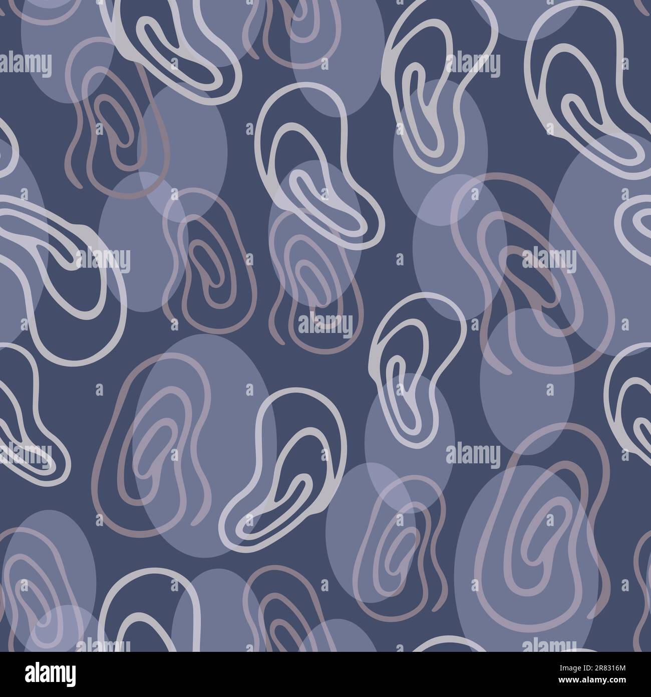 Forme organiche astratte minime disegnate a mano. Collage stampa moderna. Modello di moda per il design. Illustrazione Vettoriale