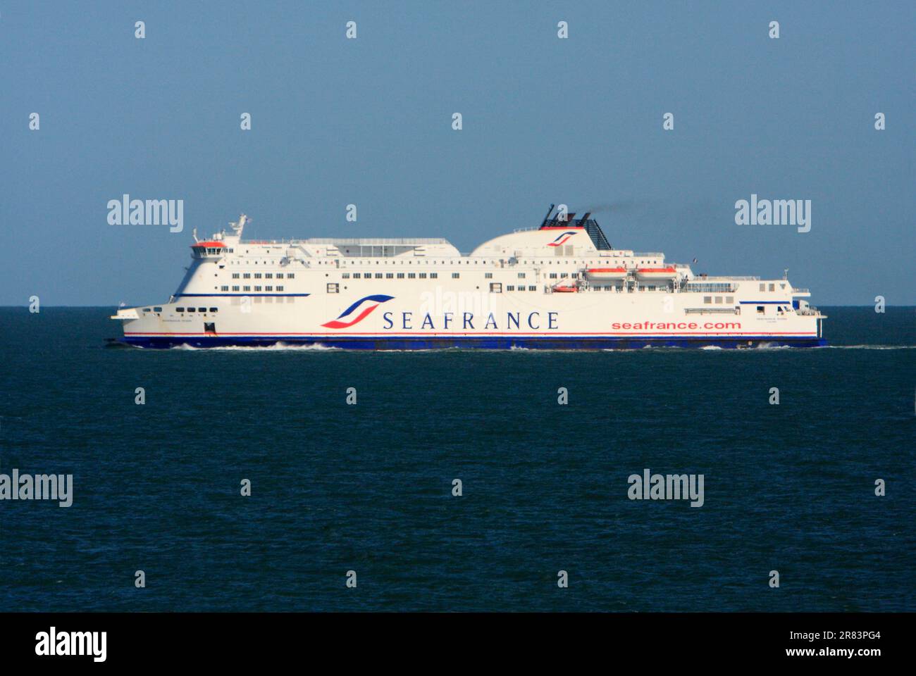 Traghetto auto tra Calais e dover, Inghilterra, traghetto auto, SeaFrance Foto Stock