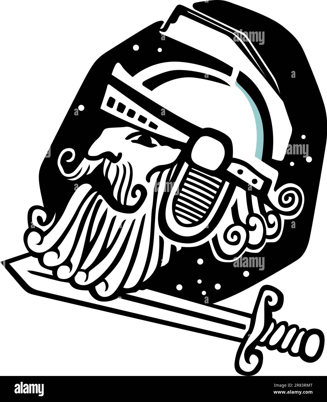 Marte Dio della guerra e della spada Illustrazione Vettoriale