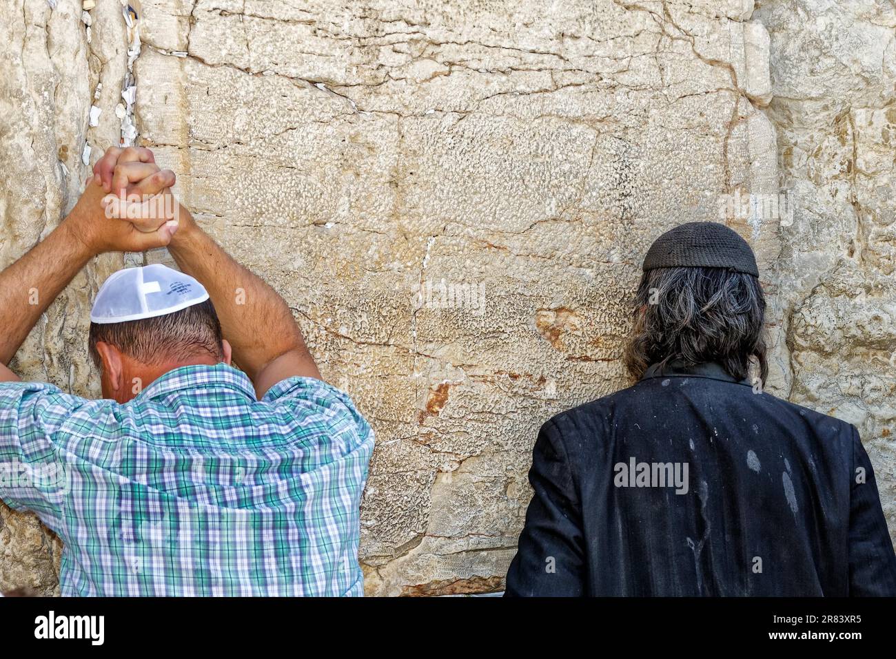 Muro Occidentale, Muro del Pianto, Kotel, Muro al-Buraq, Muro del Pianto, Gerusalemme Foto Stock
