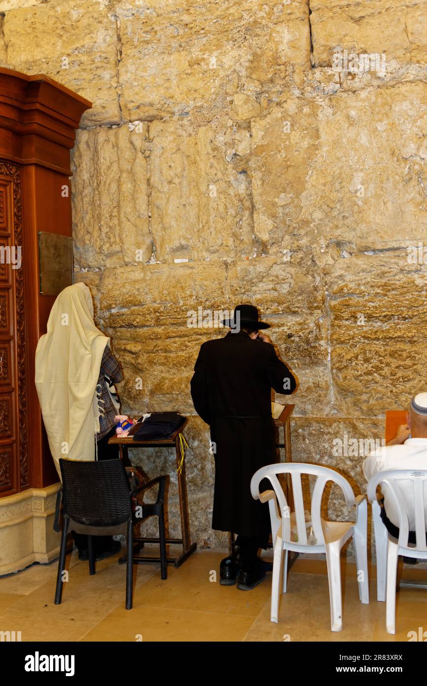 Muro Occidentale, Muro del Pianto, Kotel, Muro al-Buraq, Muro del Pianto, Gerusalemme Foto Stock