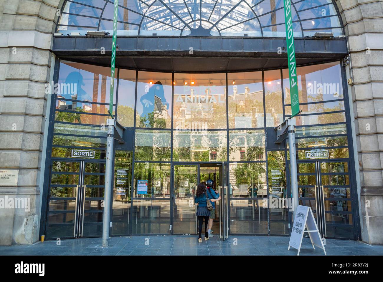 Parigi, Ile de France, Francia, il Pavillon de l'Arsenal è il centro di Parigi per l'architettura e l'urbanismo, Foto Stock