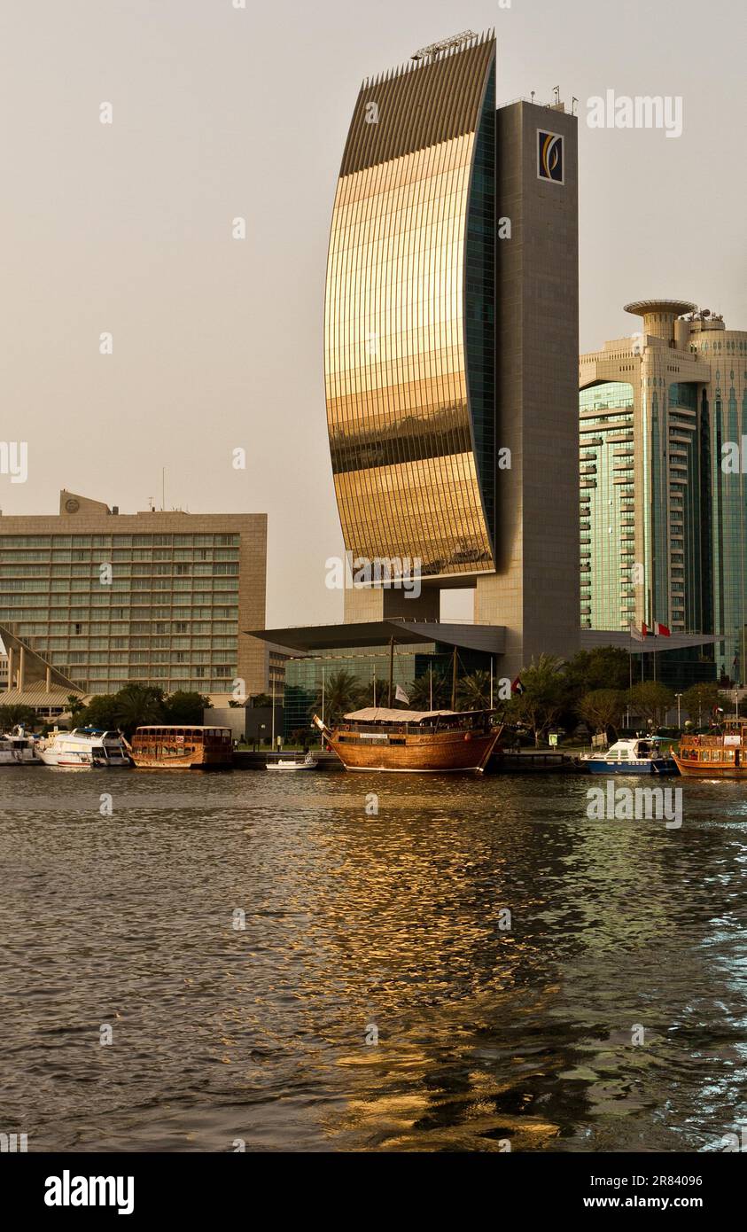 Dubai, Dubai Creek Foto Stock