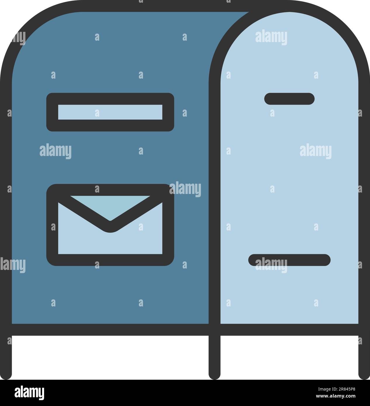 Immagine vettoriale icona casella postale. Illustrazione Vettoriale