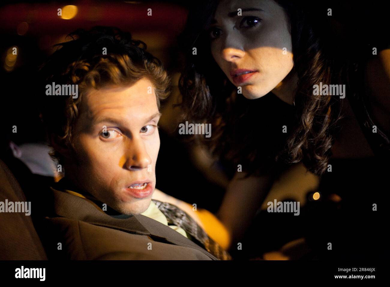 Attori sul set di un film indipendente a Sparks, Maryland. Foto Stock